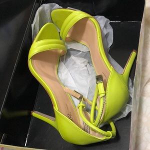 Prabak gurung lime green heels